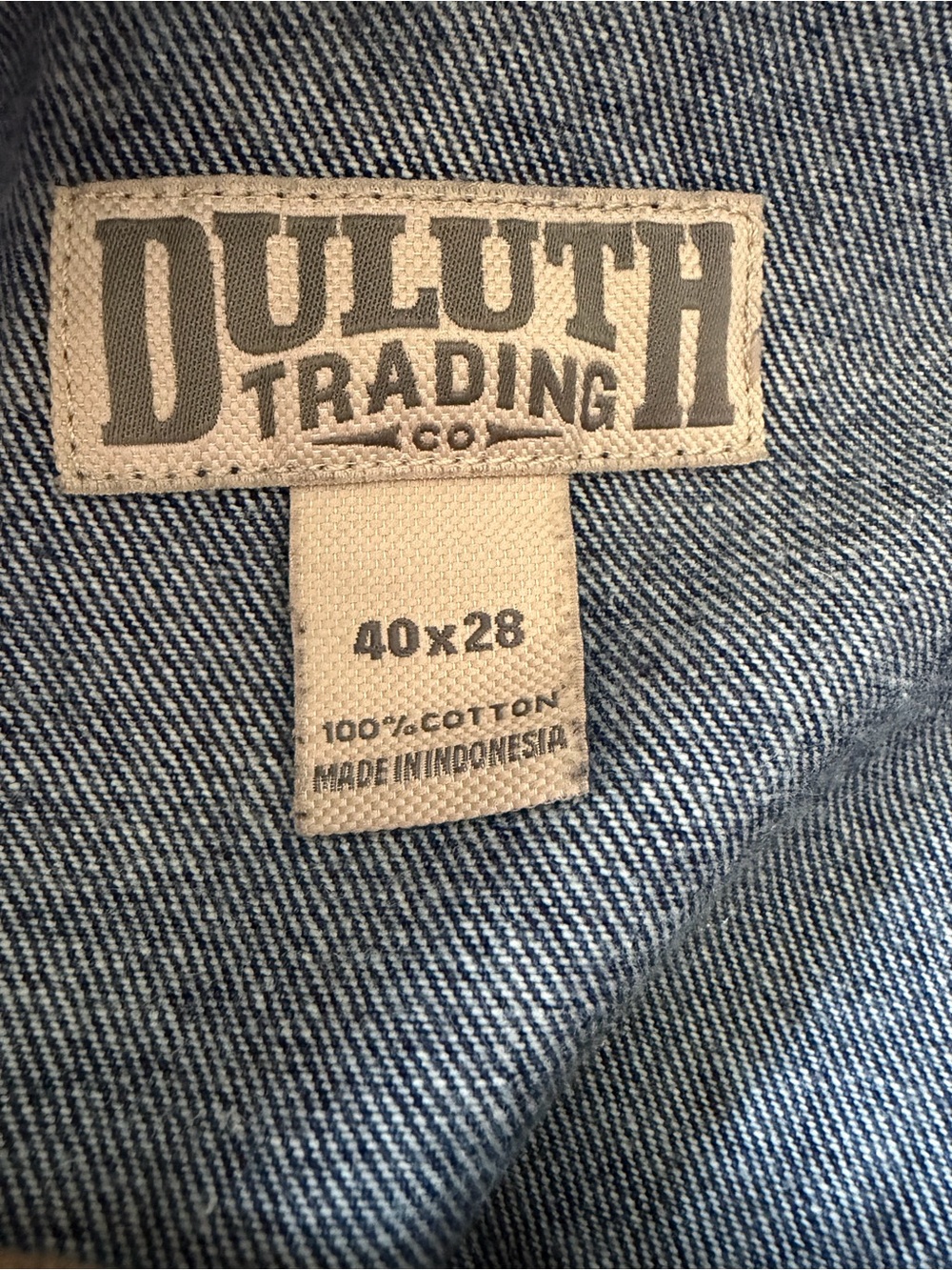 Duluth Trading Company Men's Blue Jeans Sz 40 X 28 Relaxed Fit - Picture 5 of 5
